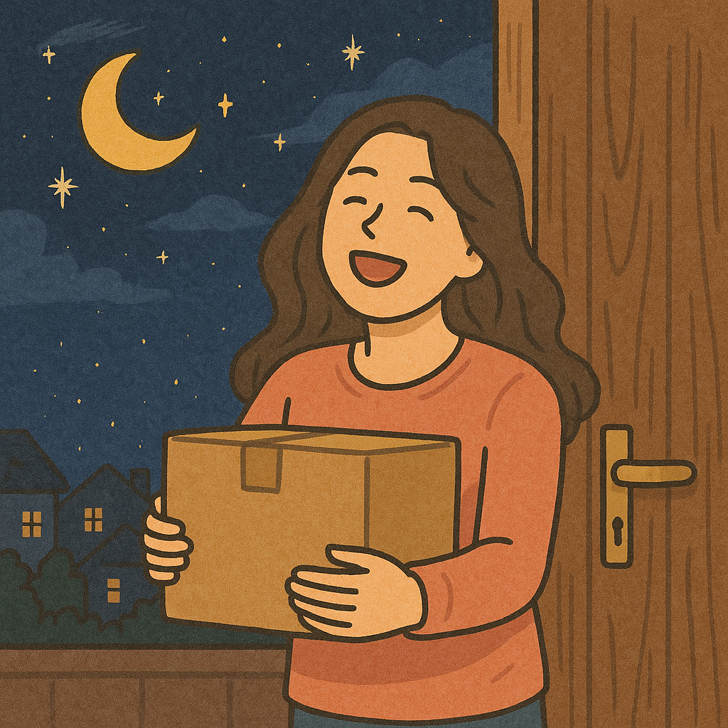 새벽에 배송 받아보는 이미지