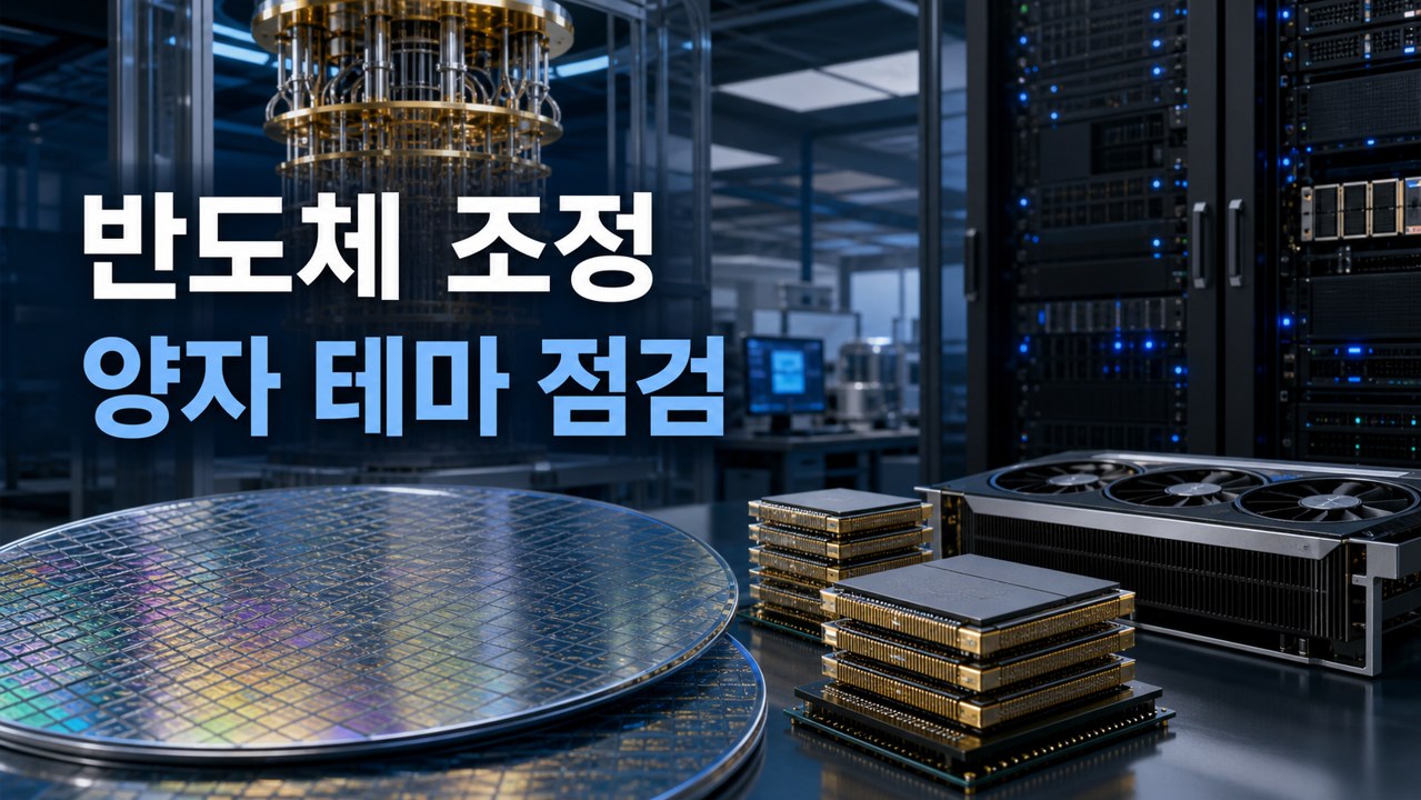 반도체 조정과 양자 테마 점검 이미지