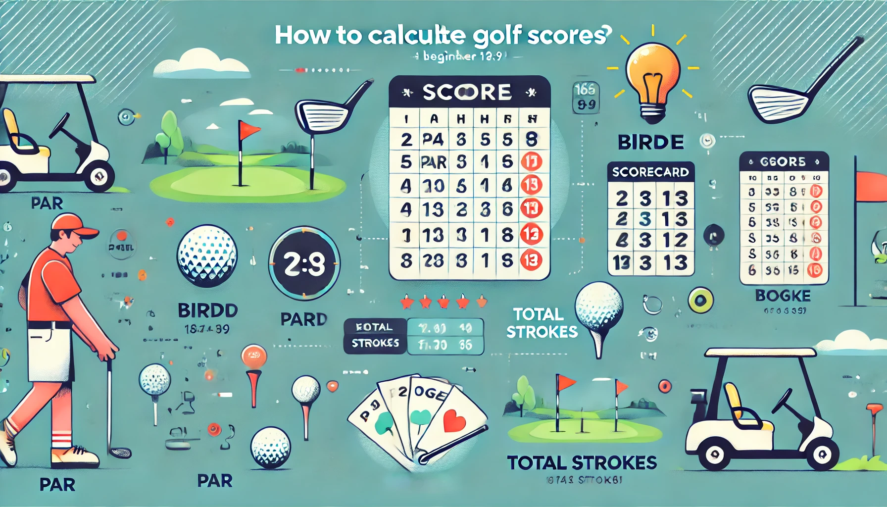 골린이도 쉽게 배우는 골프 점수 계산법 관련 이미지