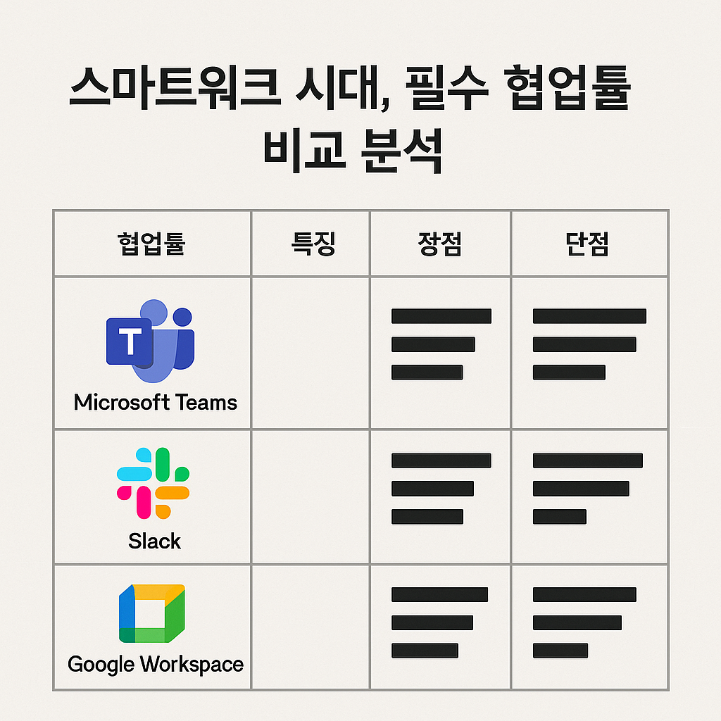 스마트워크 시대, 필수 협업툴 비교 분석