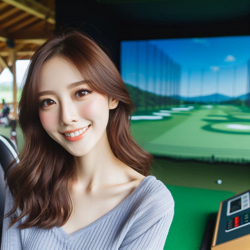실내골프연습장 배경