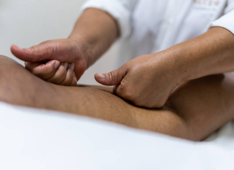 다리 림프절 마사지