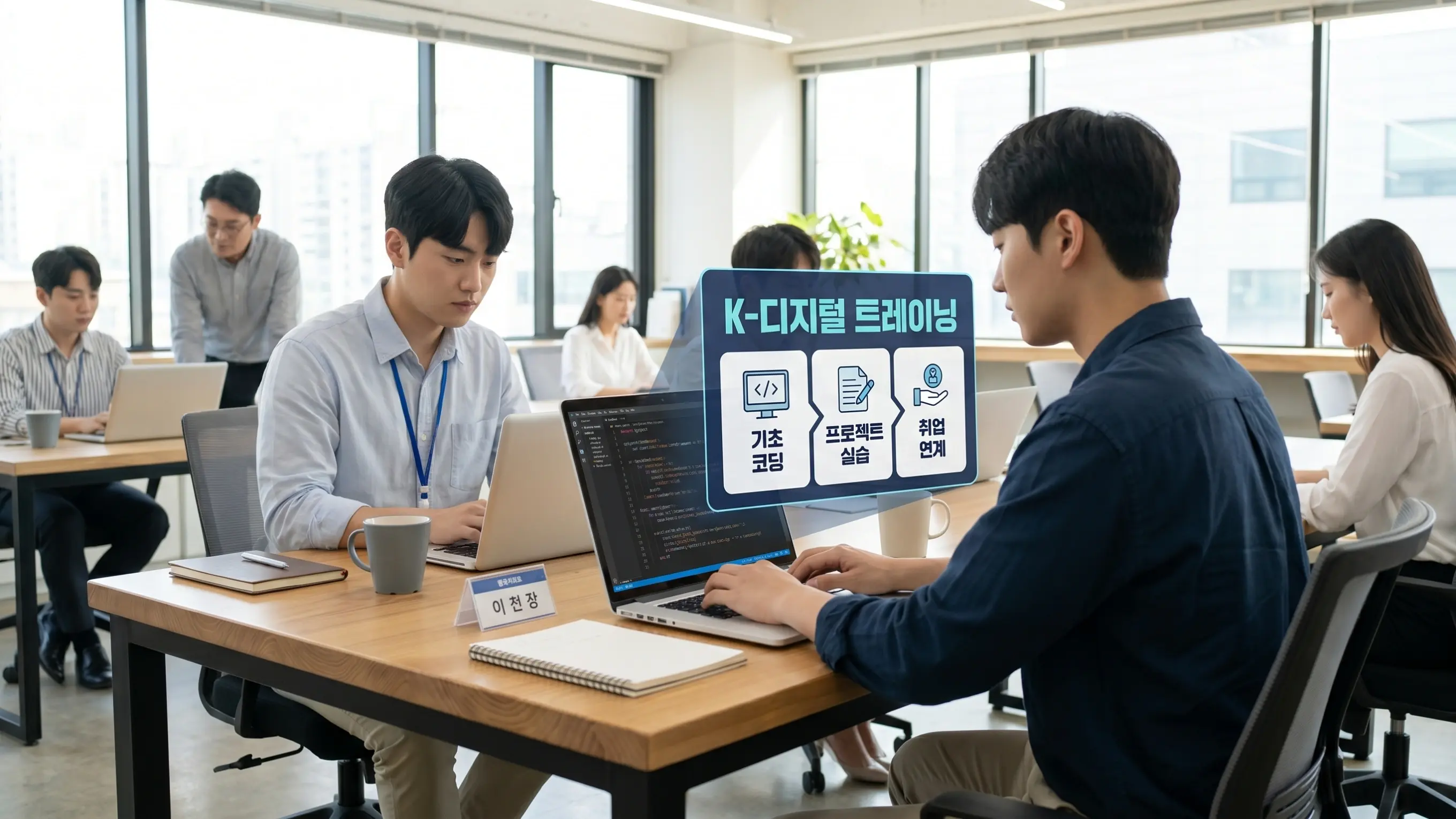 K-디지털 트레이닝 설명 관련 인포그래픽