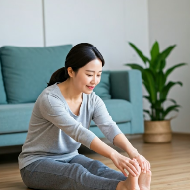 단순 근육 피로 또는 일시적 압박