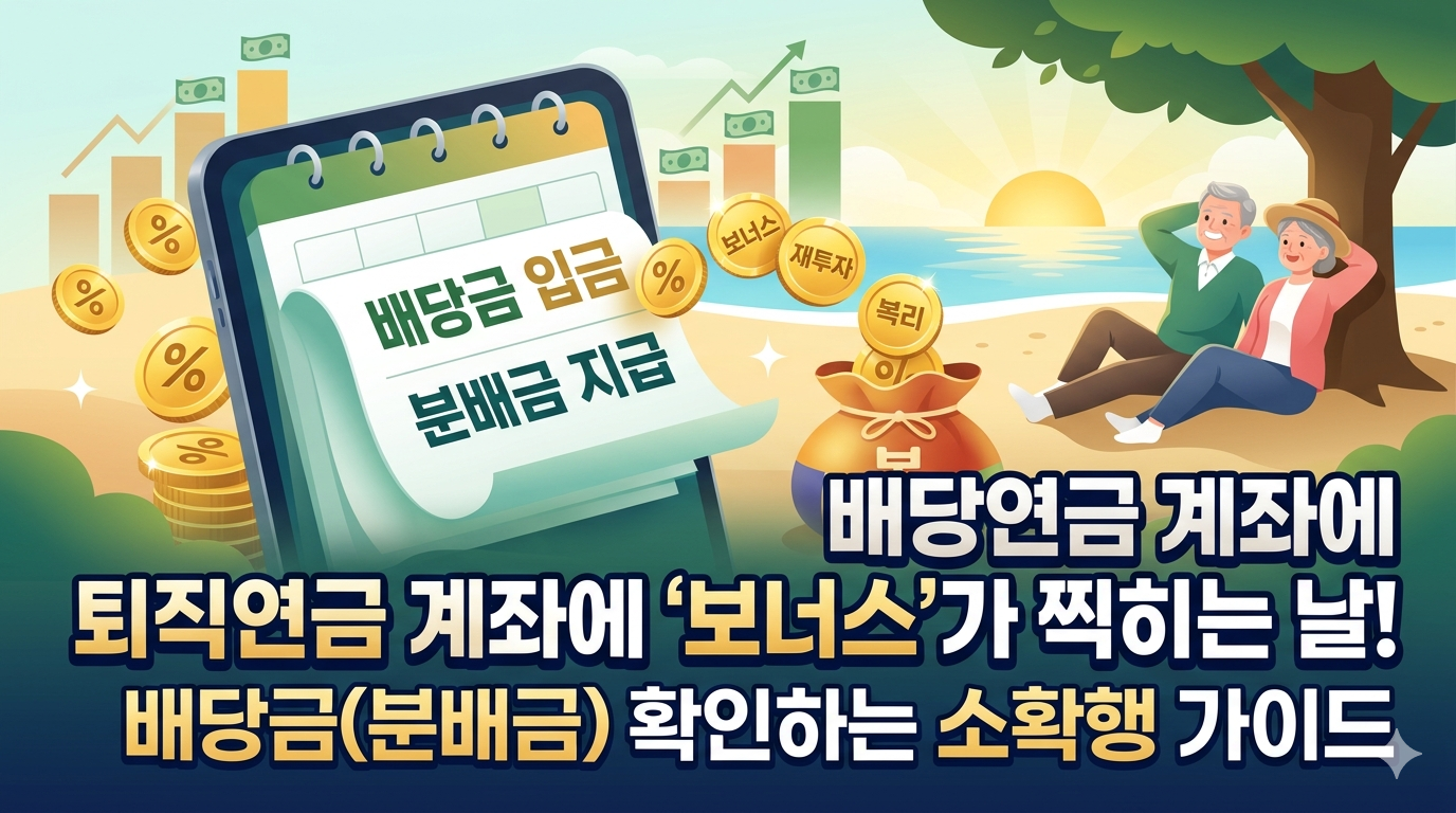 퇴직연금 배당금 확인하는 즐거움 대표 이미지