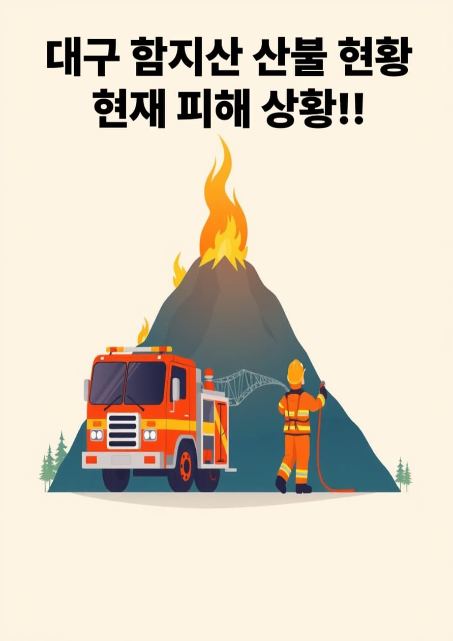 대구 함지산 산불 현황&hellip;대응 3단계 발령 2,200명 긴급 대피