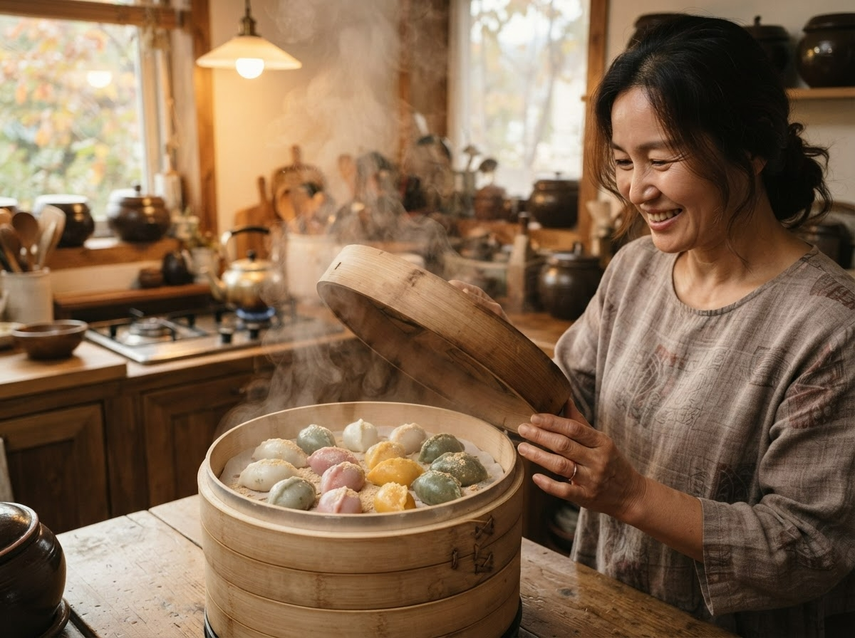 송편 보관 방법 냉동 송편 찜기