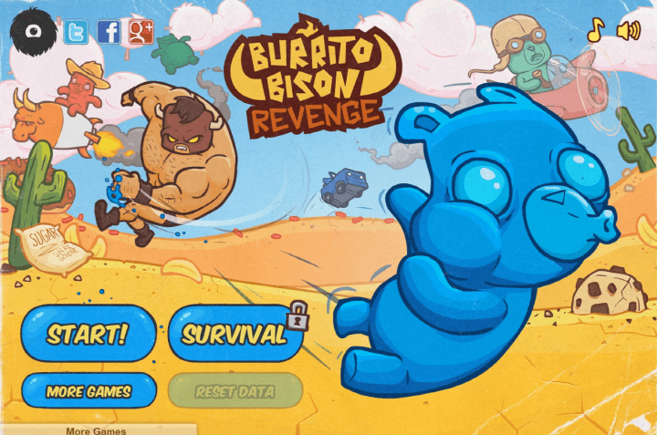 황소날리기2-플래시게임-메인-화면