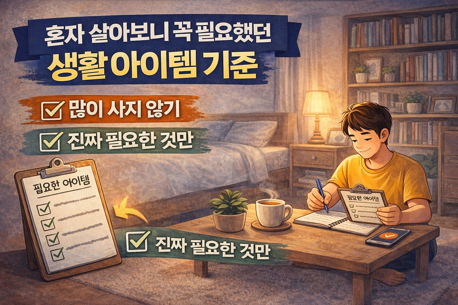 혼자 살아보니 꼭 필요했던 생활 아이템 기준