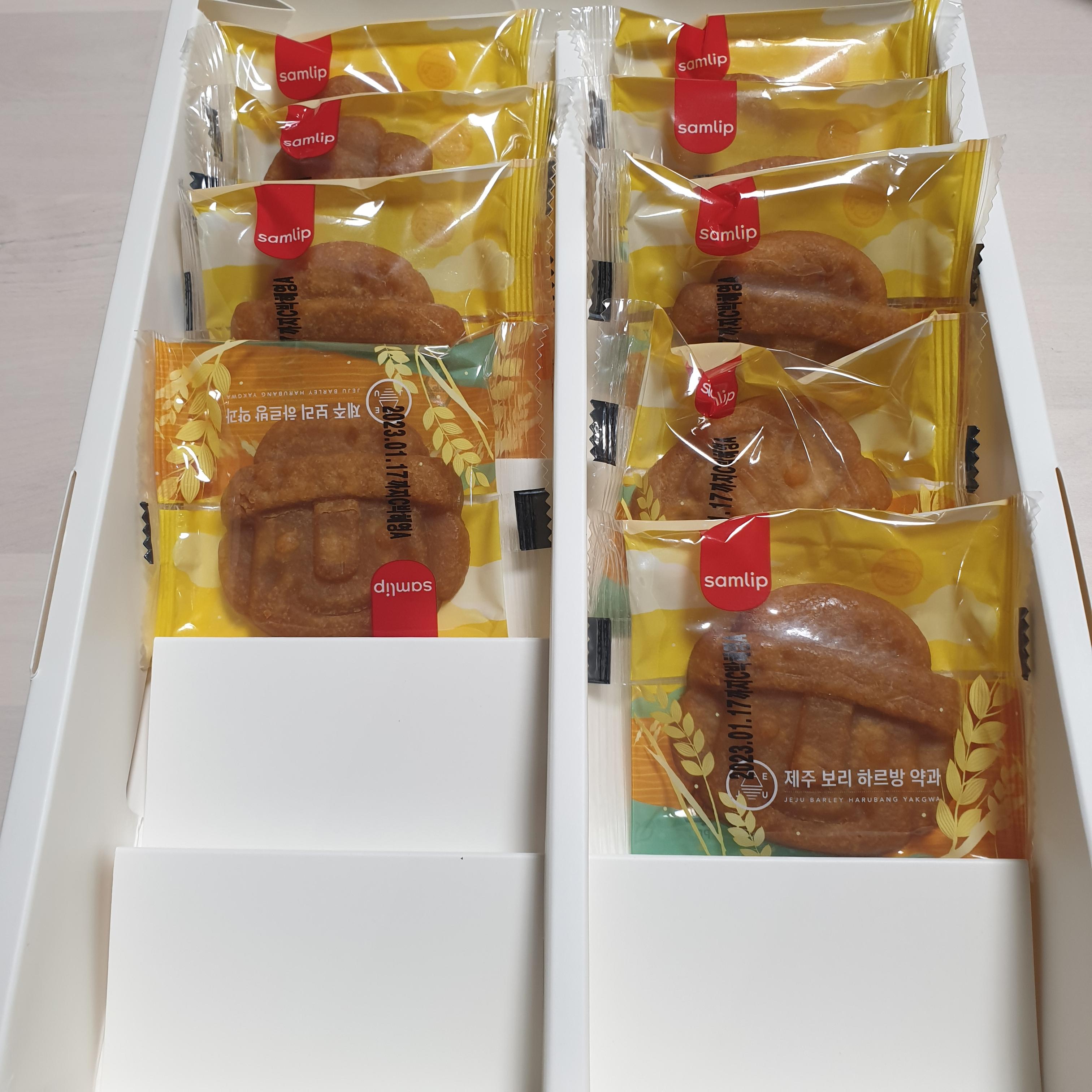 제주도 직장동료 선물 제주 보리 하르방 약과
