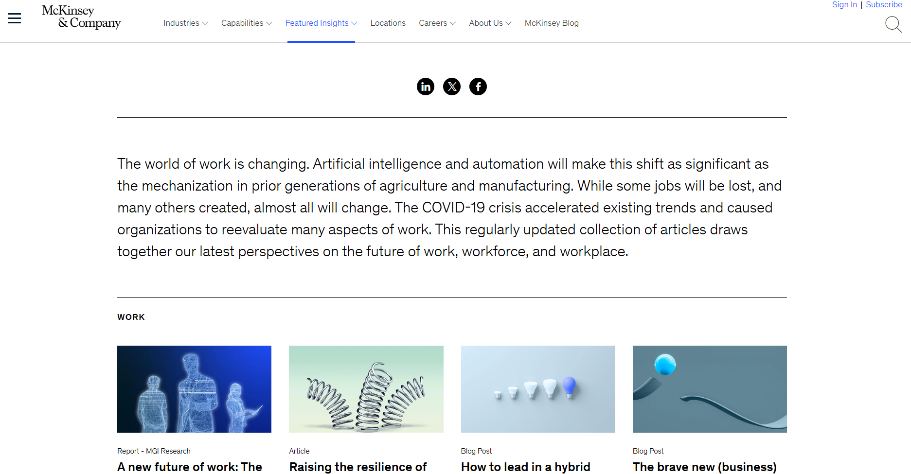 맥킨지 The Future of Work 2025