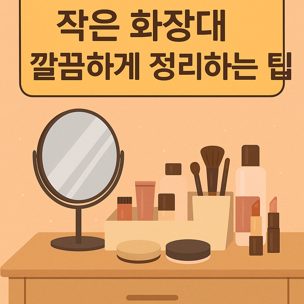 작은 화장대 깔끔하게 정리하는 팁