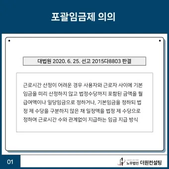 포괄임금제란 폐지 근로계약서 퇴직금 통상임금 금지 시간외수당 노동법 핵심 정리_21