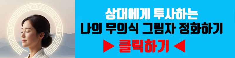 관계의 갈등 해소: 상대에게 투사하는 나의 무의식 그림자 정화하기