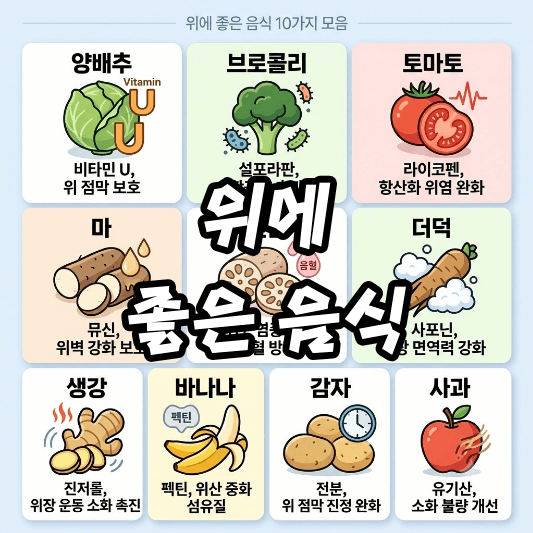 위에 좋은 음식