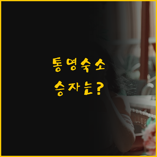 통영 여행 숙소 고민 끝 수영장 있는..