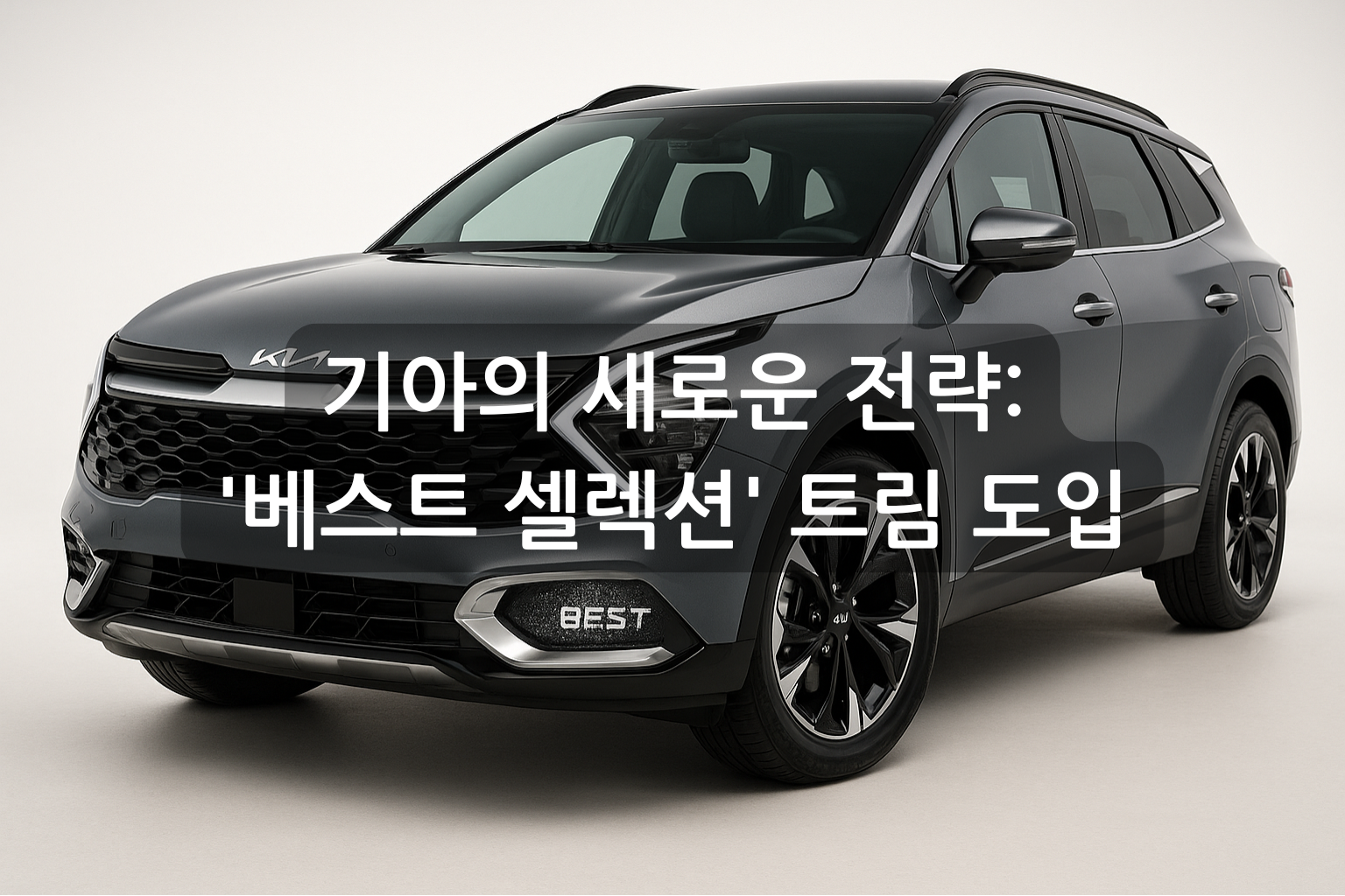 기아의 새로운 전략: '베스트 셀렉션' 트림 도입