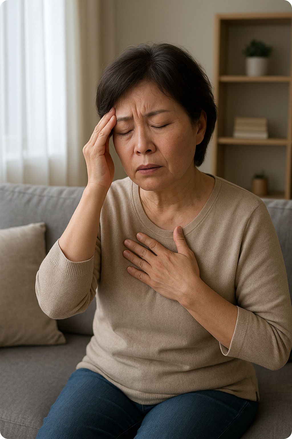 50대 갱년기, 체중증가,수면장애