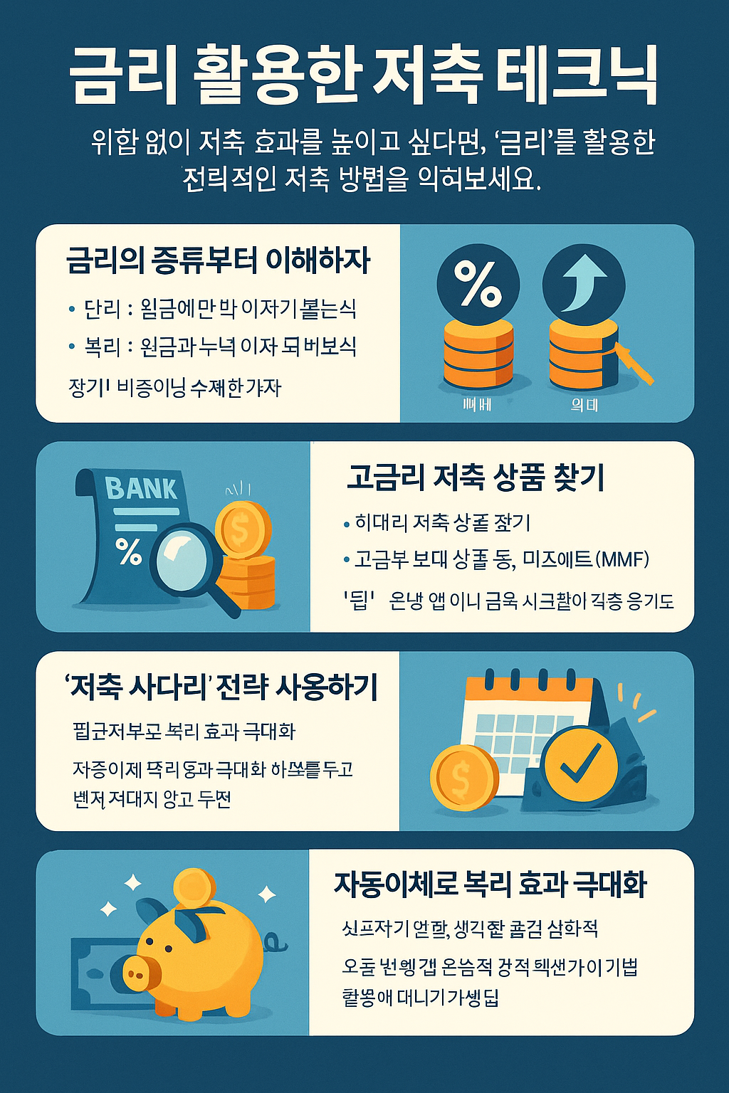 금리 활용한 저축 테크닉