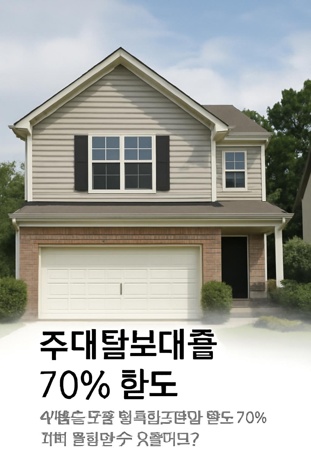 주택담보대출 70% 한도
