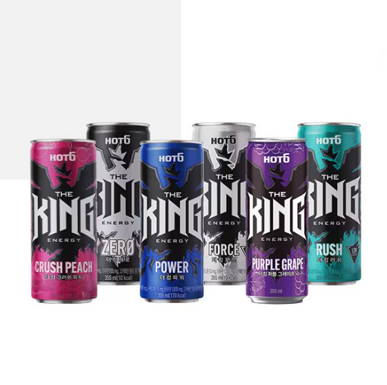 핫식스 더킹 ❘ 강한 탄산감과 카페인으로 빠른 에너지 보충