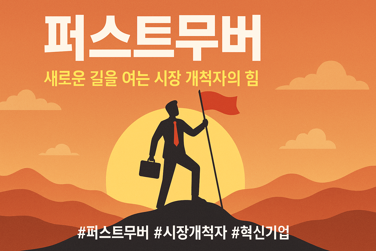 새로운 시장에 가장 먼저 뛰어들어 룰을 만드는 &lsquo;시장 개척자&rsquo;