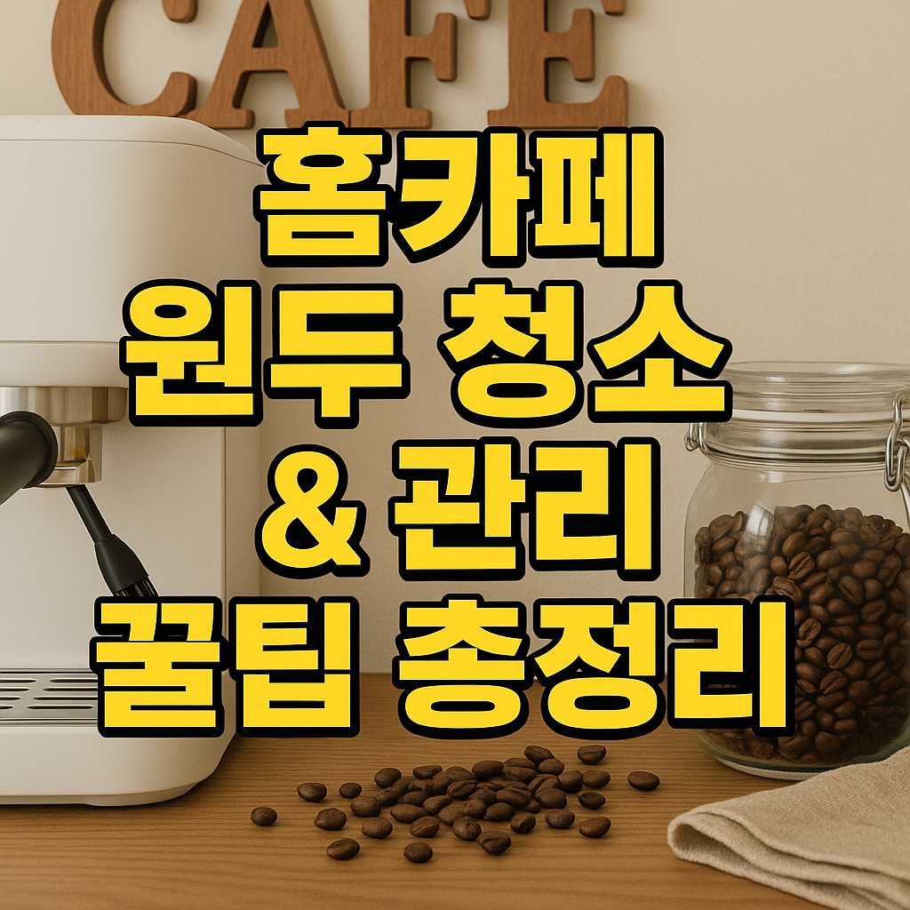 홈카페 원두 청소