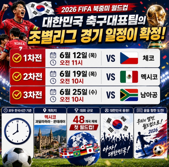월드컵 경기일정 포스터