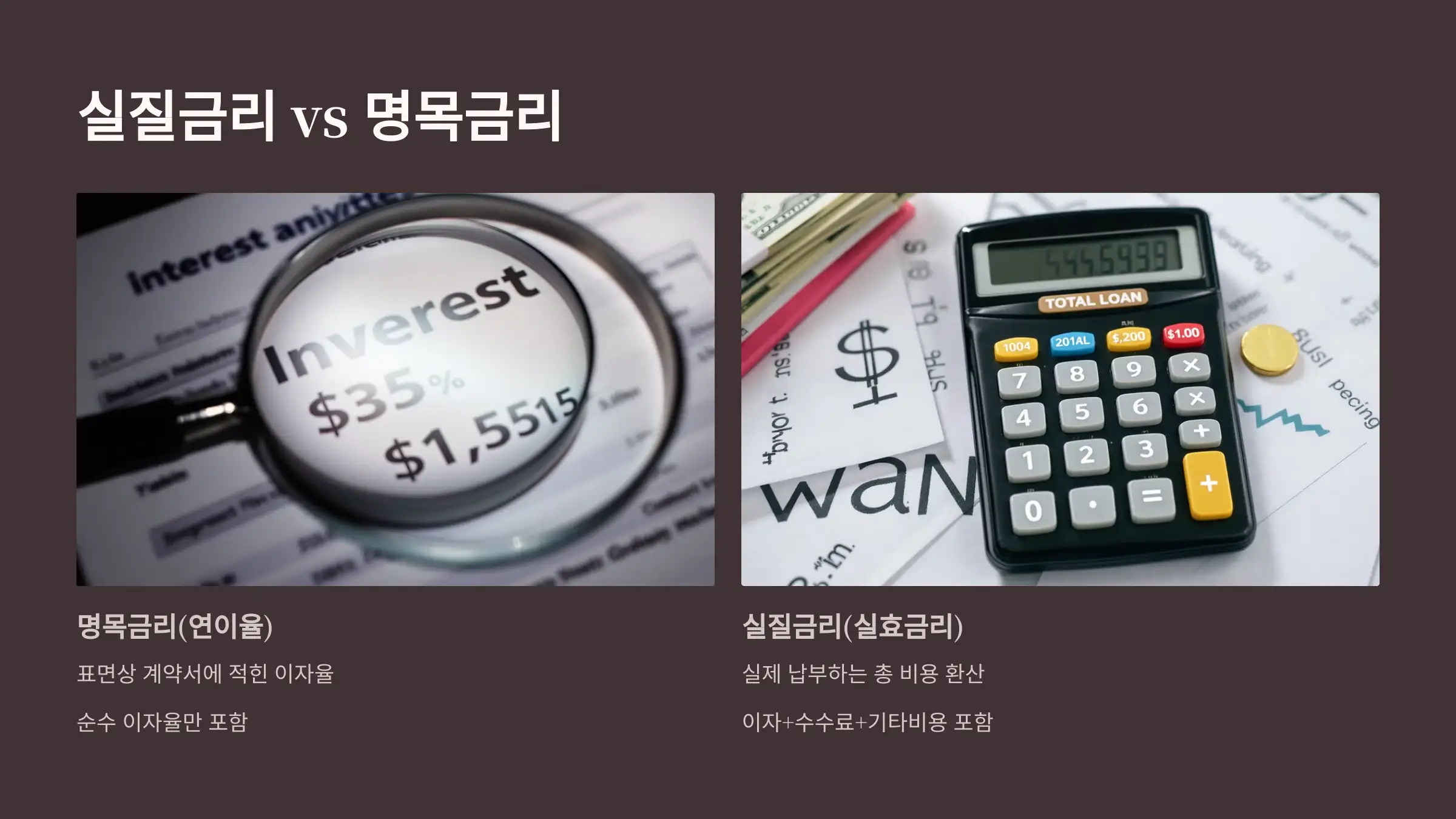 실질금리와 명목금리 차이도 체크!