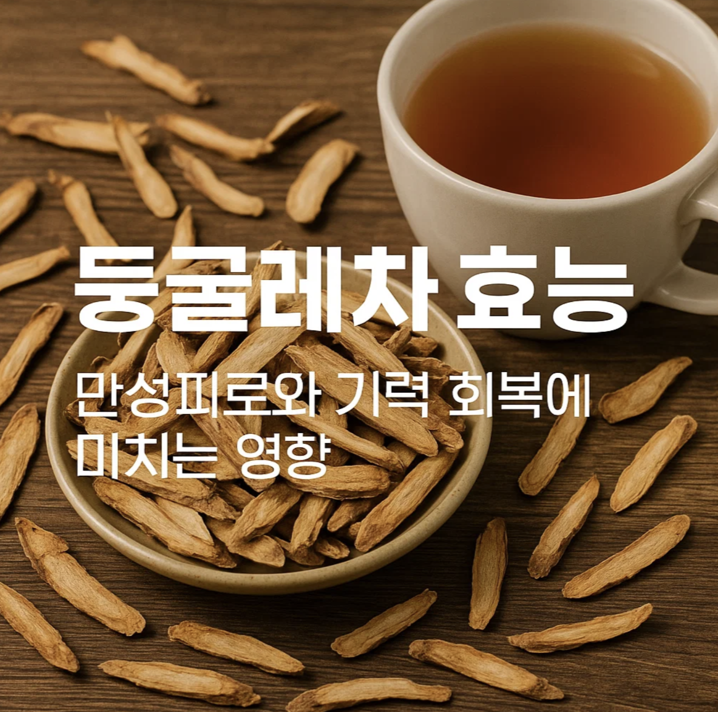 둥굴레차효능, 만성피로와 기력 회복에 미치는 영향