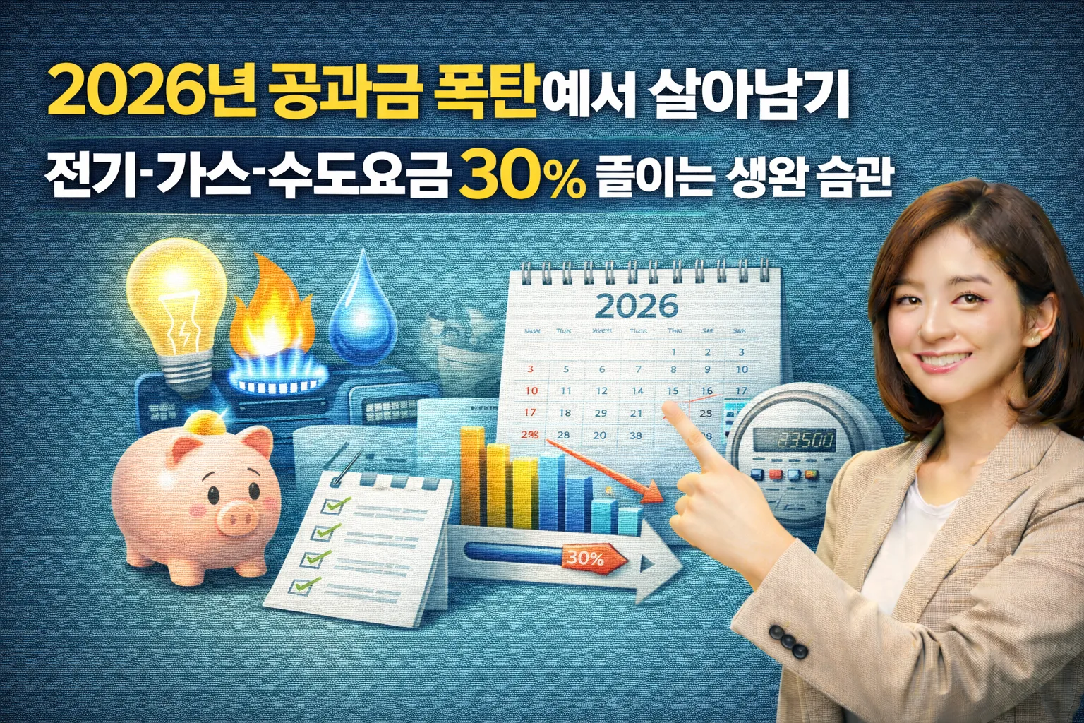 2026년 공과금 폭탄에서 살아남기, 전기&middot;가스&middot;수도요금 30% 줄이는 생활 습관