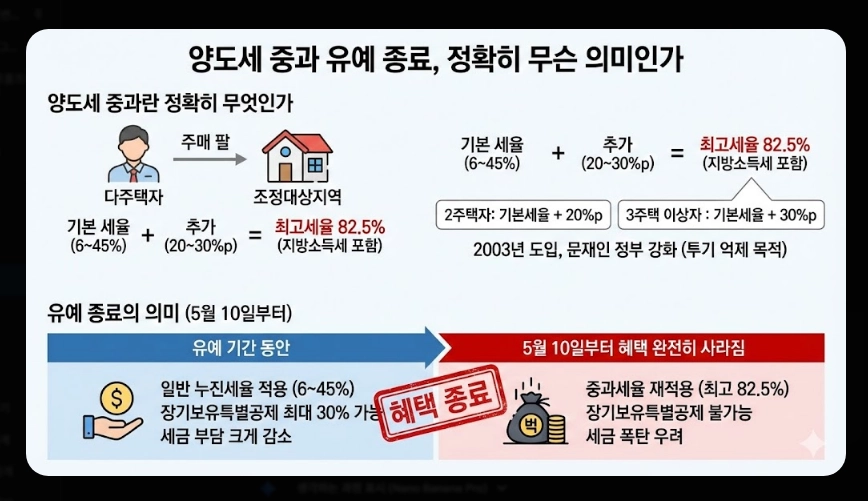양도세 중과 폐지 총정리 [2026년 5월 기점] 달라지는 세율 및 세금 폭탄 대응 방법