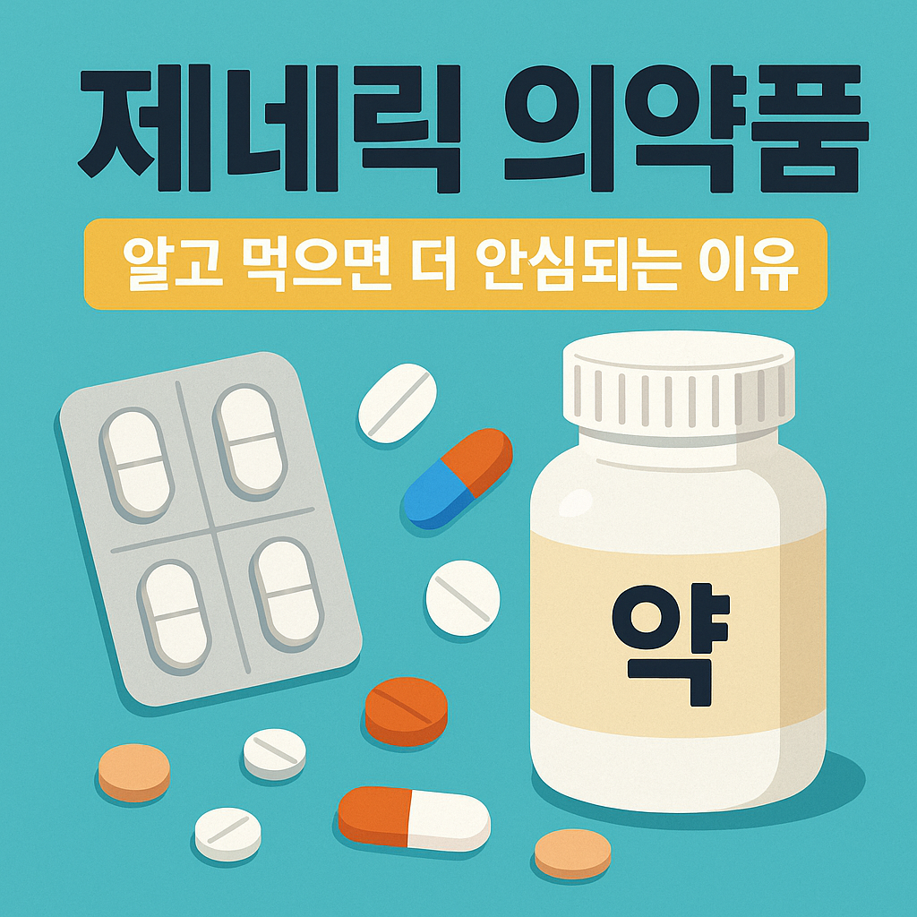 💊 제네릭의약품 vs 오리지널의약품, 차이점과 선택 기준 총정리