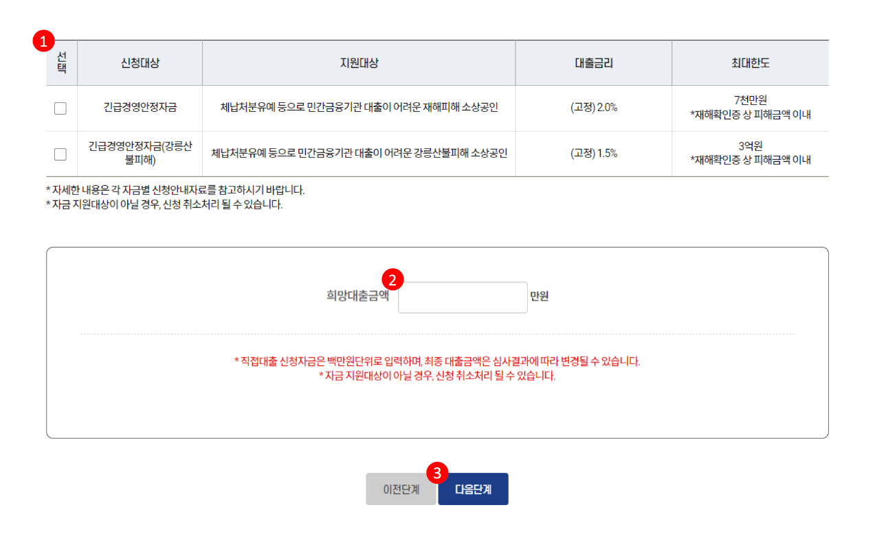 소상공인정책자금 직접대출 신청하기