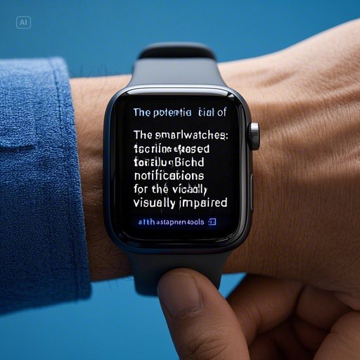 스마트워치의 잠재력: 시각 장애인을 위한 촉각 기반 알림