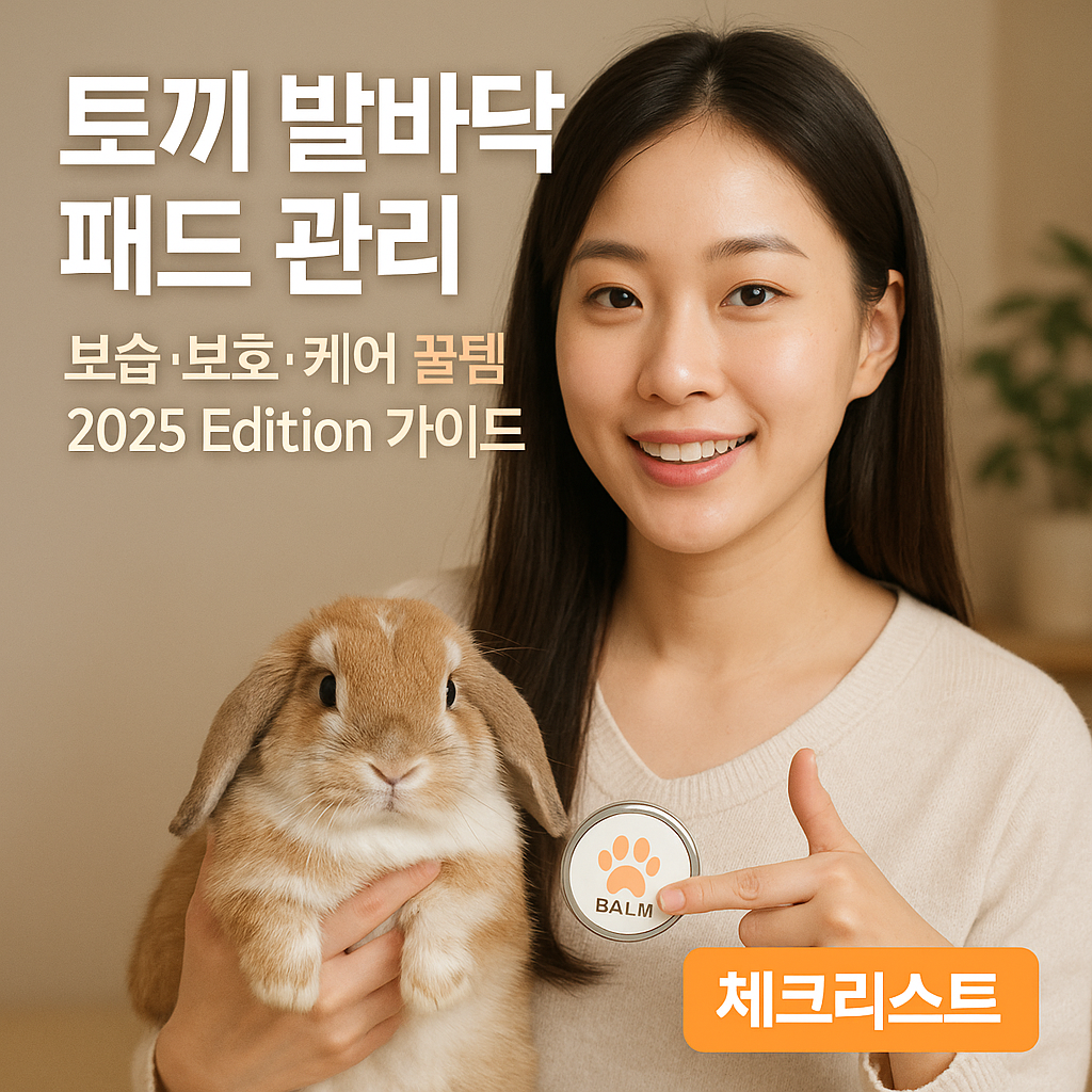 토끼 발바닥 패드 관리 ｜ 보습&middot;보호&middot;케어 꿀템 2025 Edition 가이드