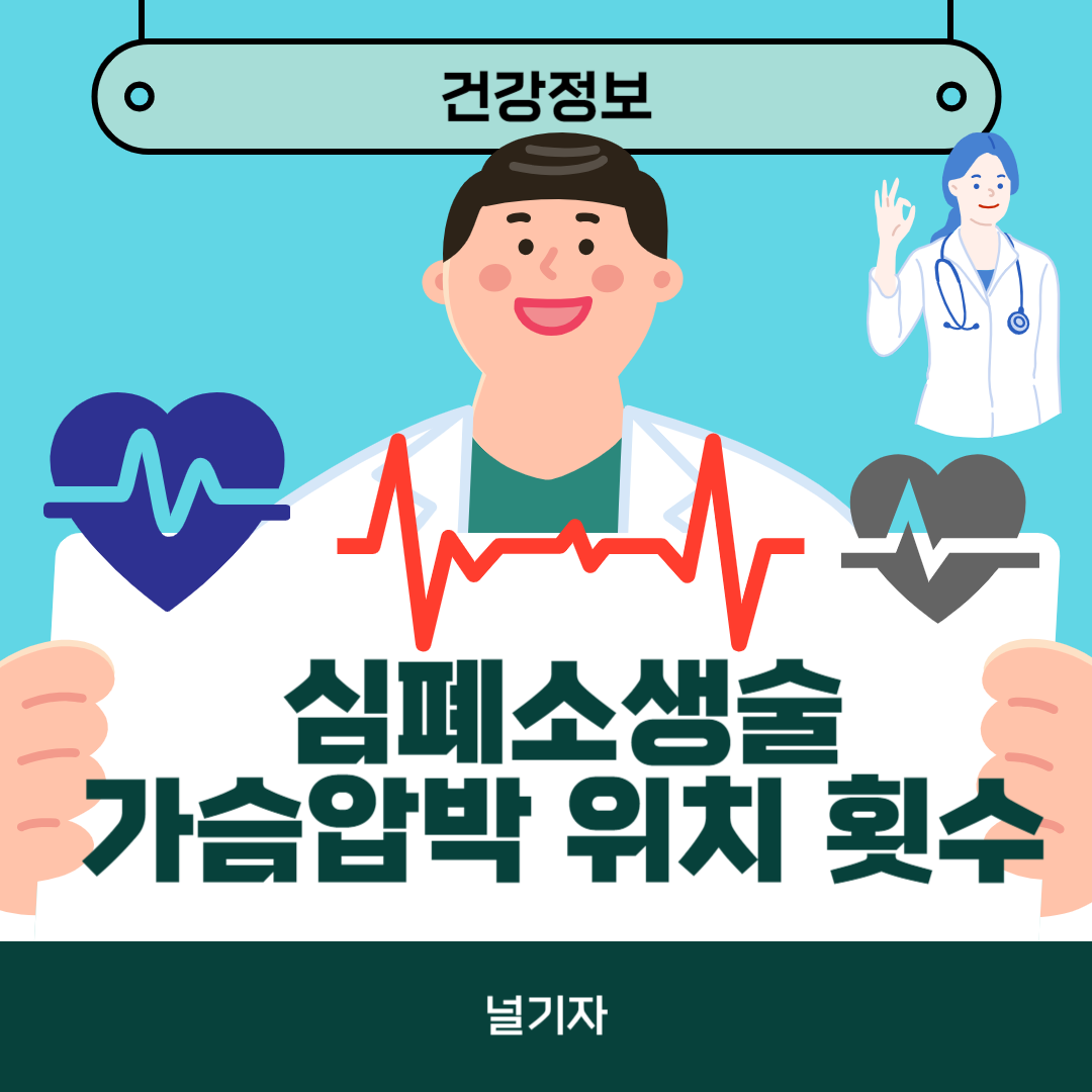 심폐소생술 가슴압박 위치 횟수