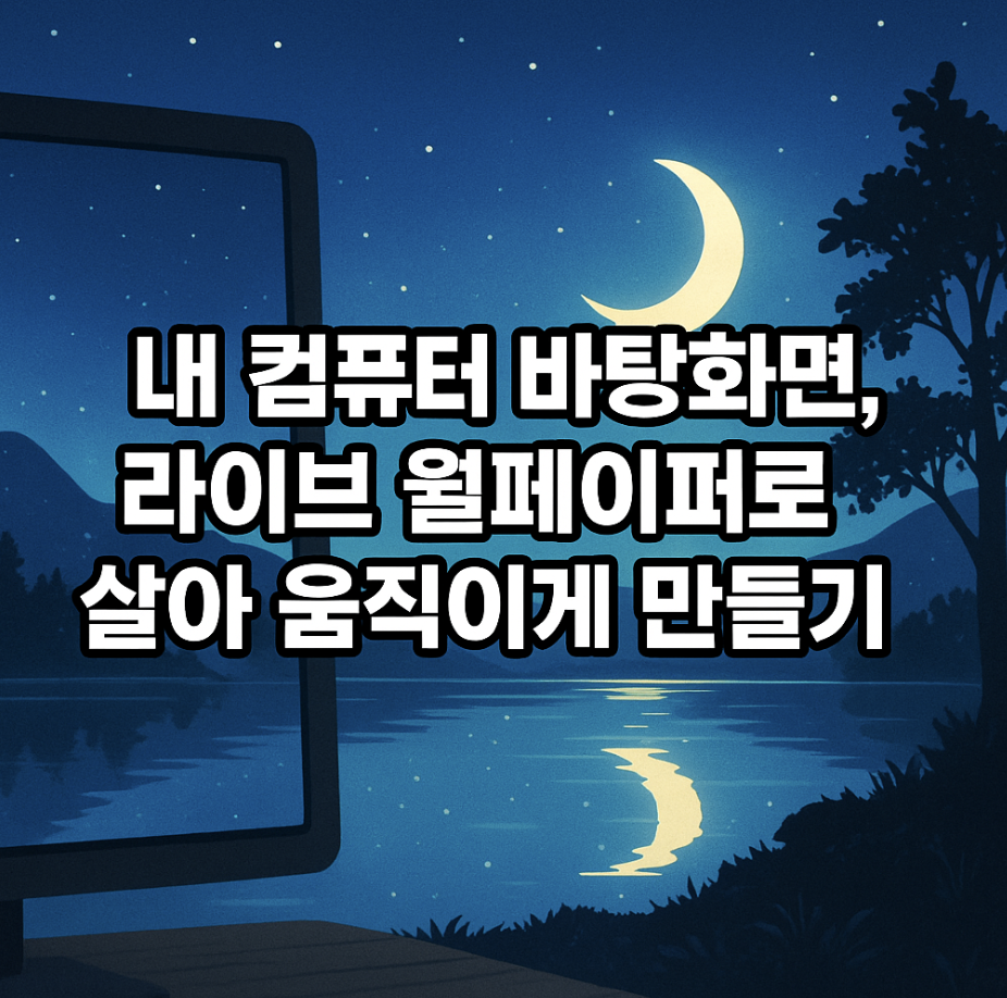 내 컴퓨터 바탕화면, 라이브 월페이퍼로 살아 움직이게 만들기