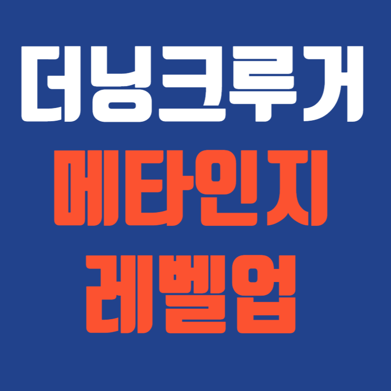 더닝크루거, 메타인지