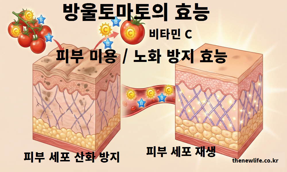 방울토마토 효능 피부 미용 노화 방지