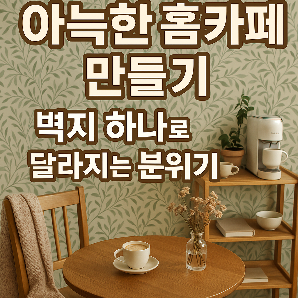아늑한 홈카페 만들기