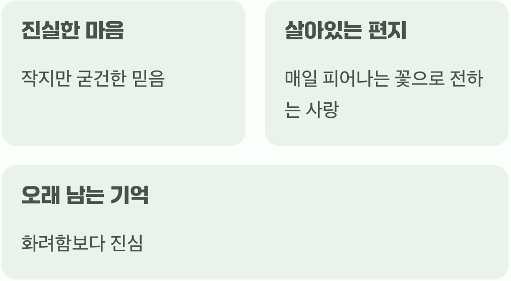 마음을 담는 소박한 선물