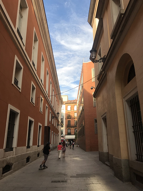 스페인 마드리드의 여름 풍경