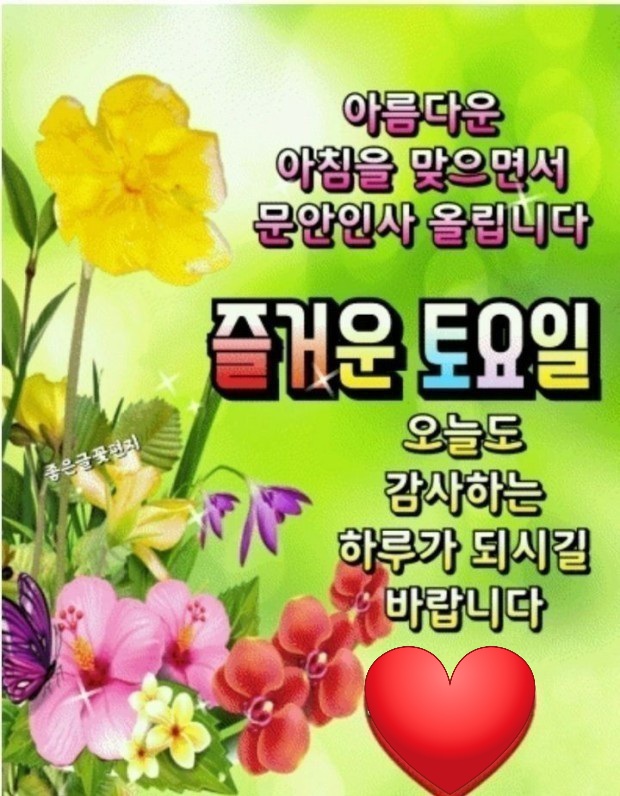 3. 토요일 인사말 8