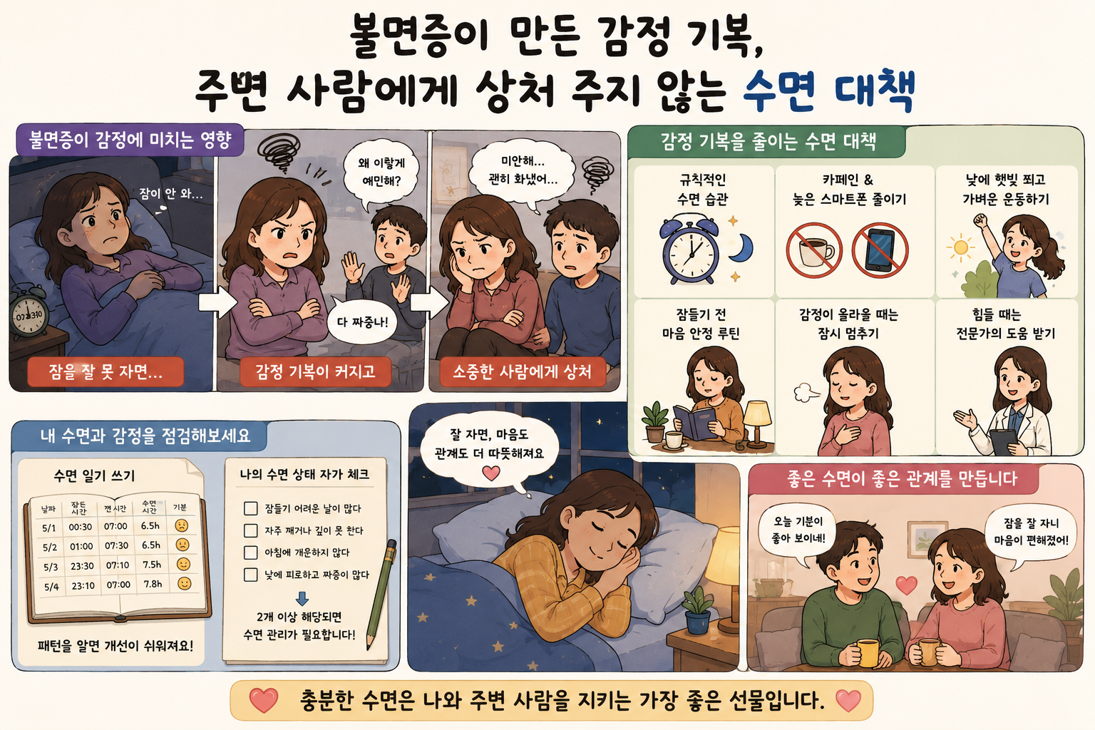 불면증이 만든 감정 기복