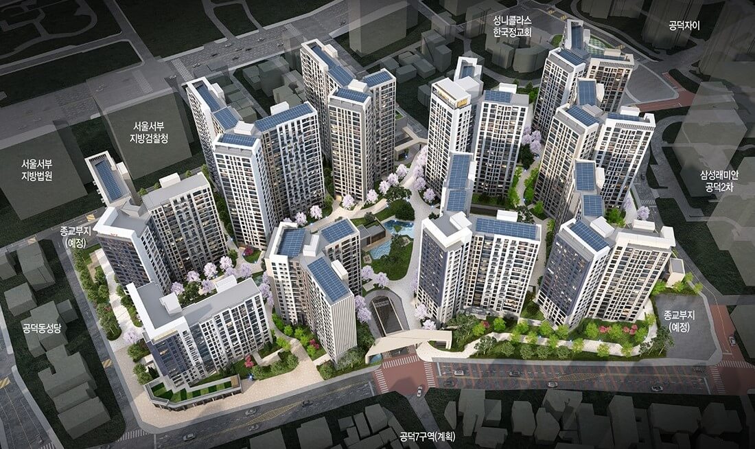 마포자이힐스테이트 라첼스 단지설계