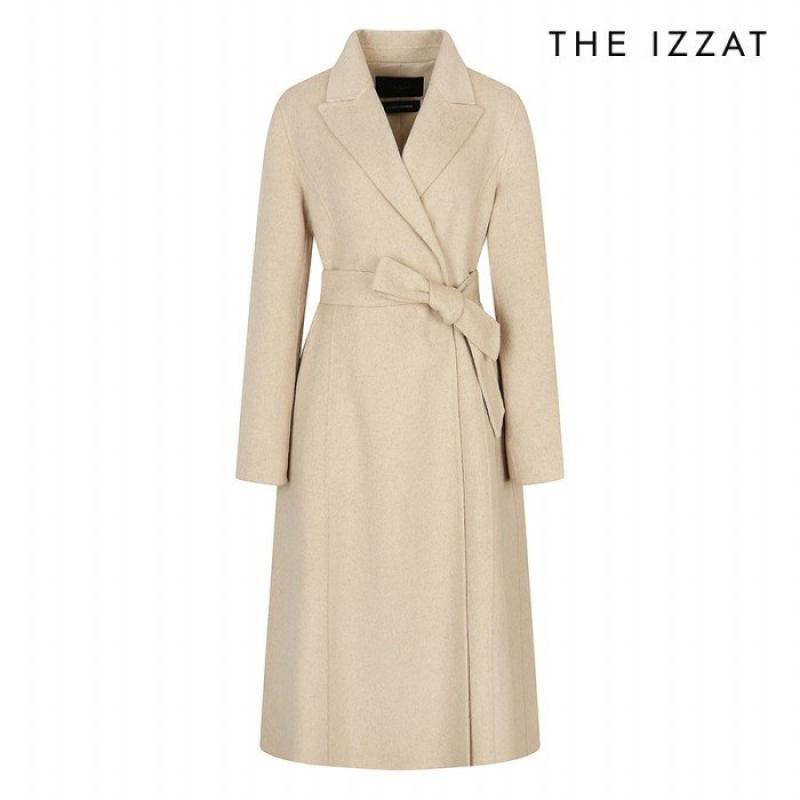 더아이잗 앙고라 캐시미어 플레어 코트 INBP0CT85