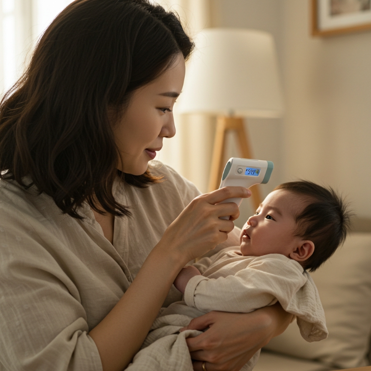 체온계 하나로 마음이 안정되는 마법