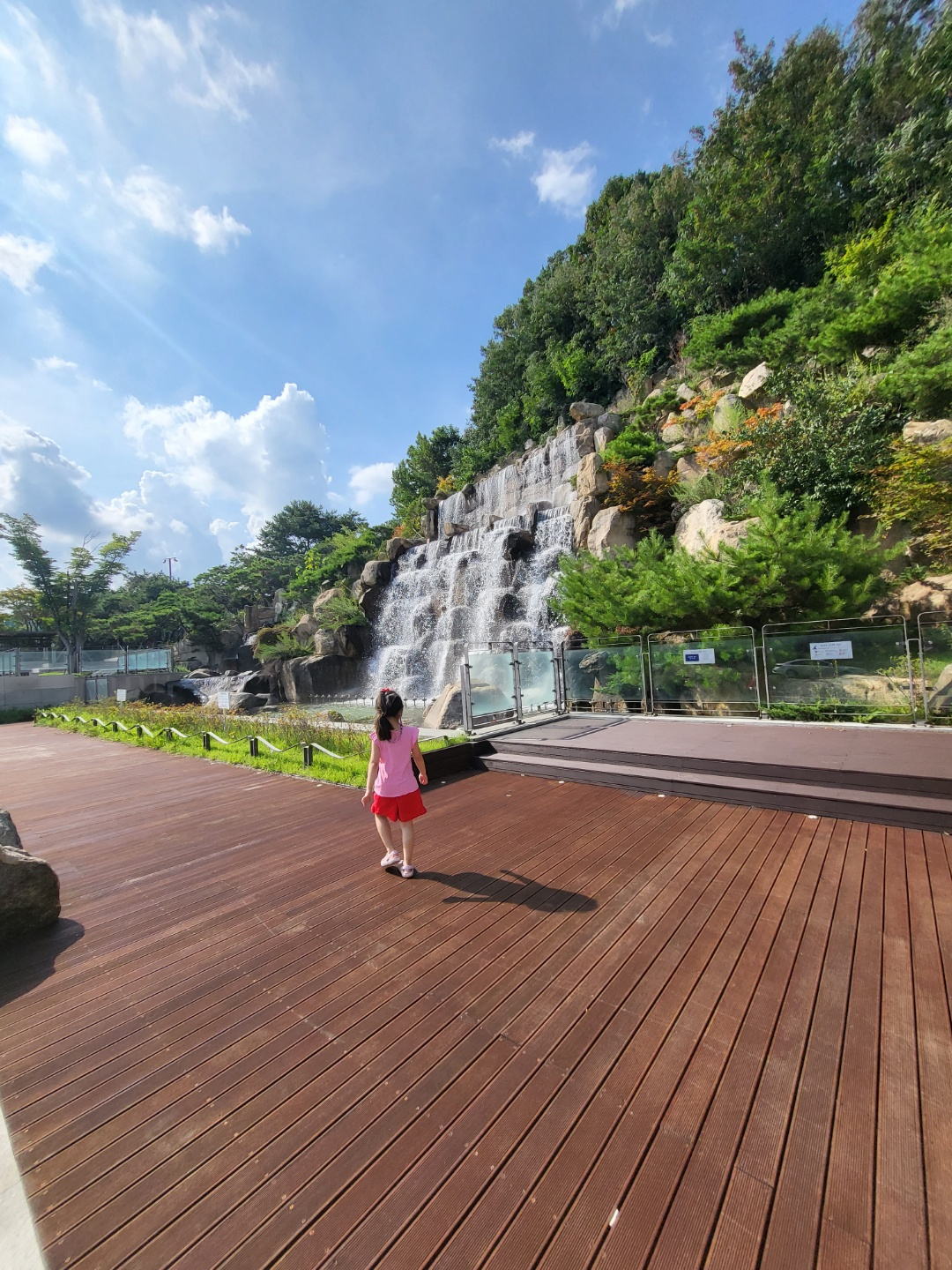 운천공원 인공폭포