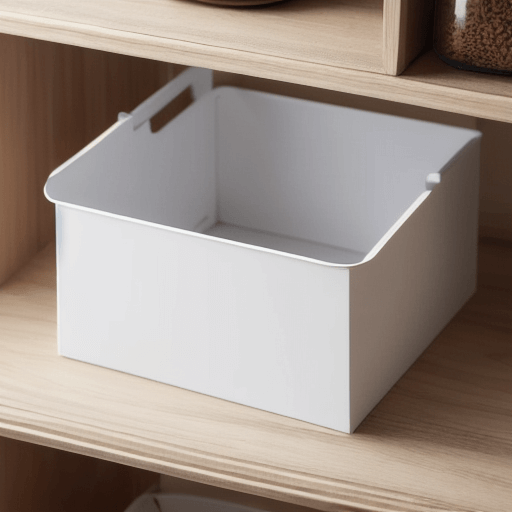 손잡이가없는 깔끔한 모양의 직사각형 수납상자